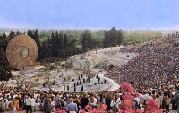 Il Teatro Greco durante una rappresentazione